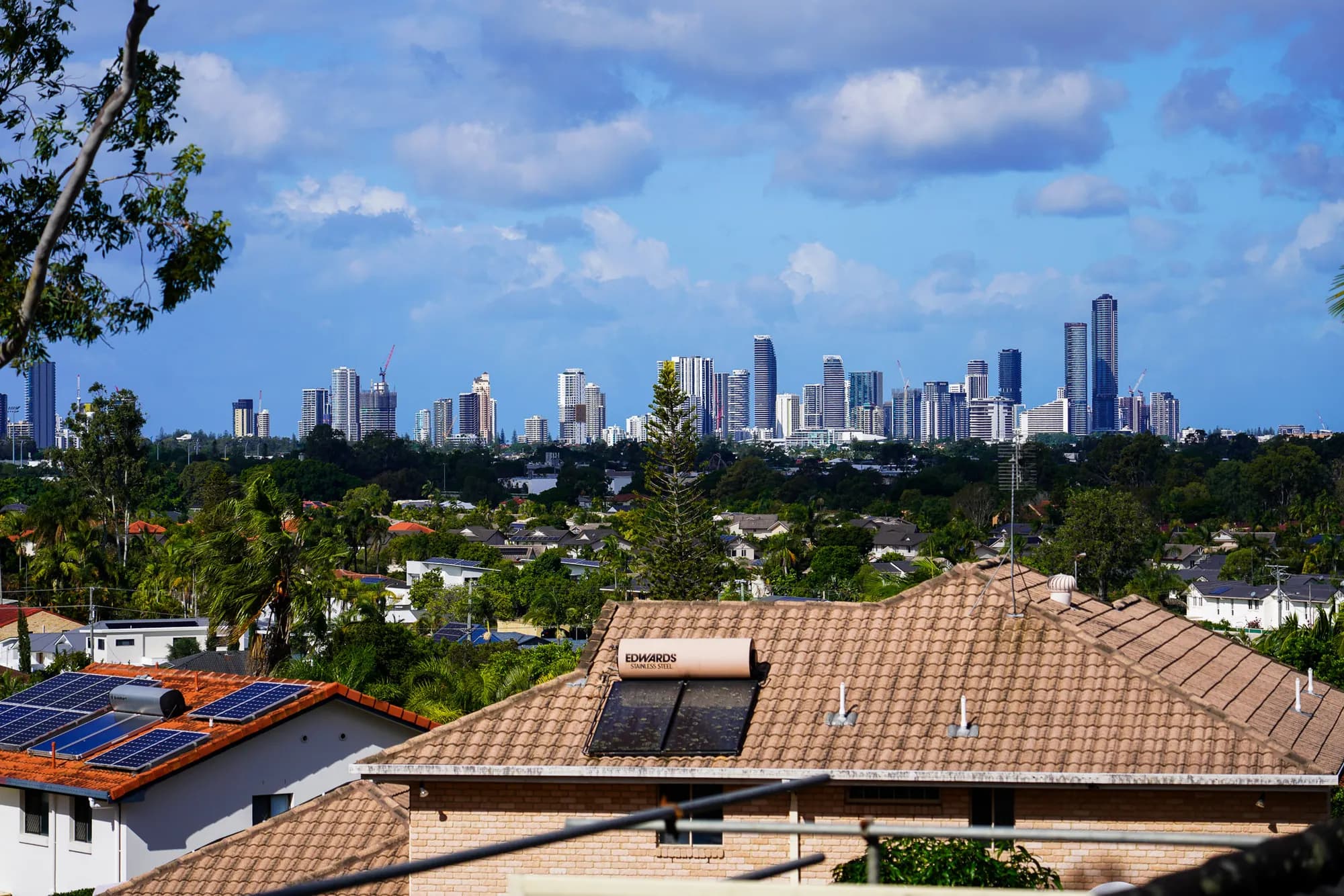 Roof replacement in progress at the Benowa project