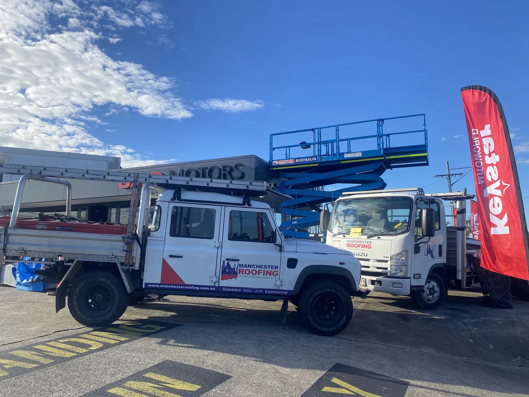 Commercial car showroom roof replacement at Kippa-Ring