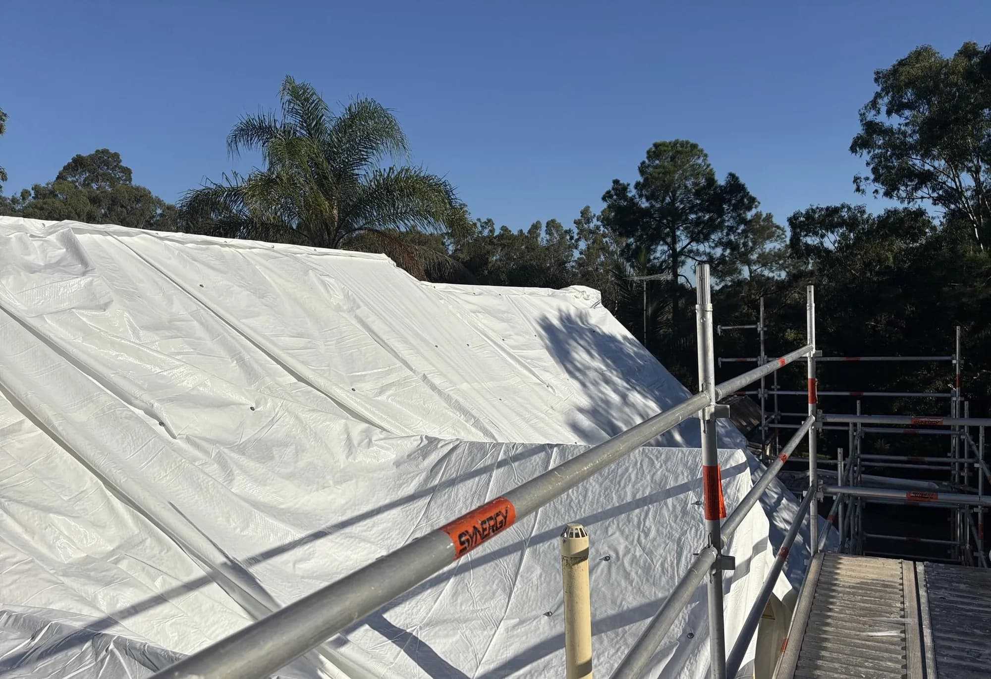 Decromastic tile and dormer roof replacement in progress at Waterford West
